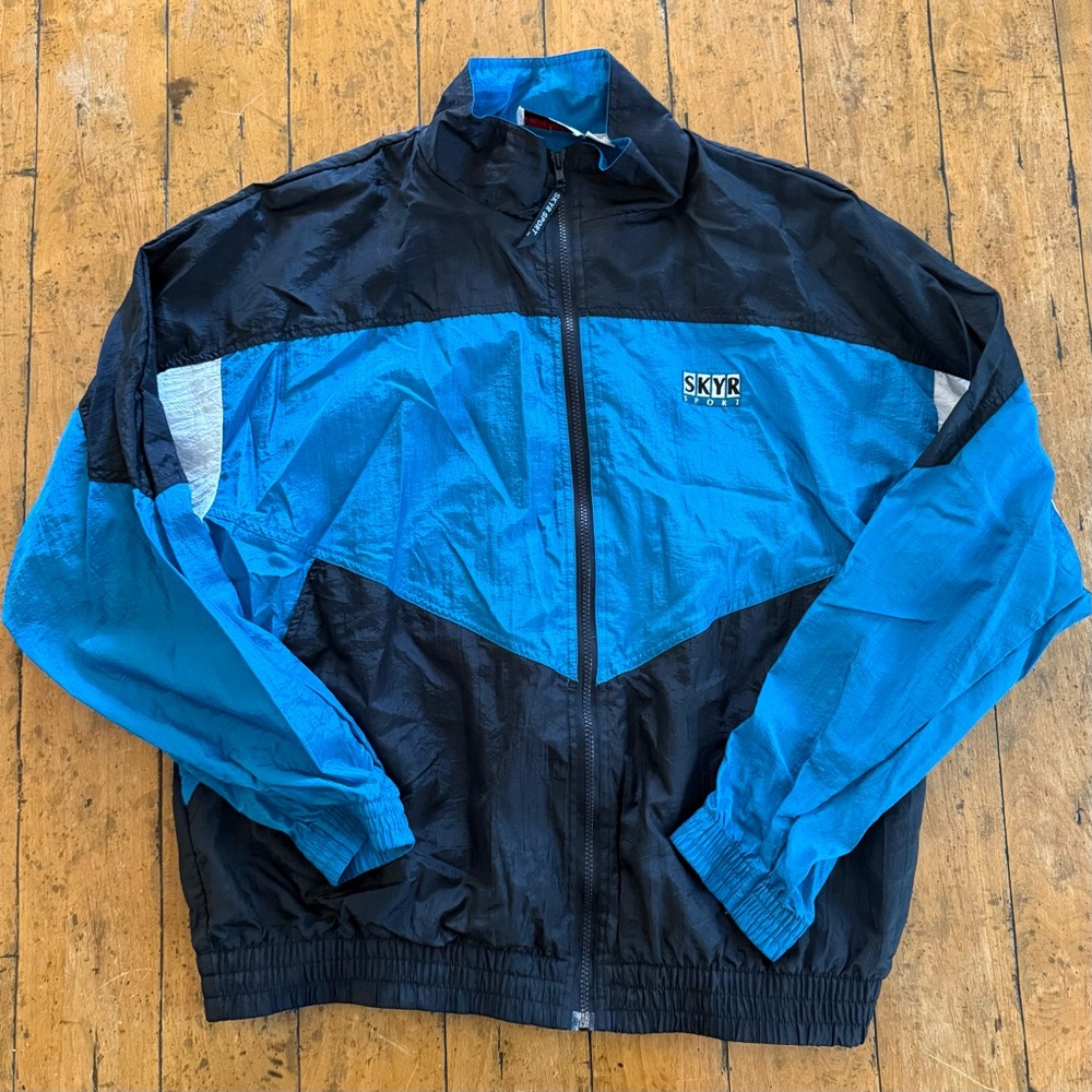 Vintage Windbreaker in Blue and Black